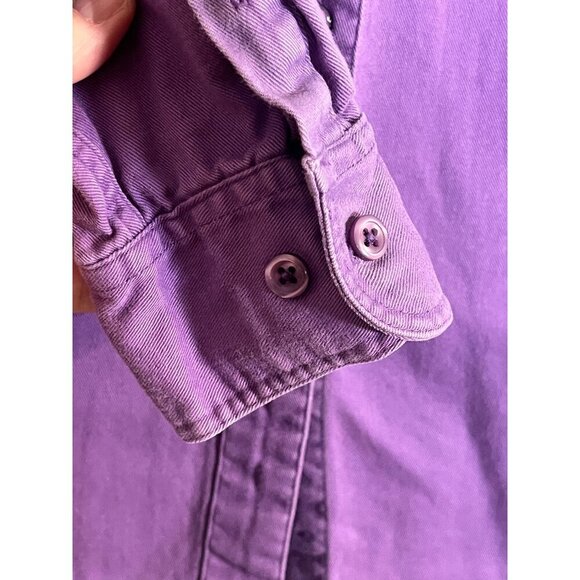 Vintage Disney Dwarf Embroidery Shirt M Purple Theme Park Classic Retro - Picture 8 of 12